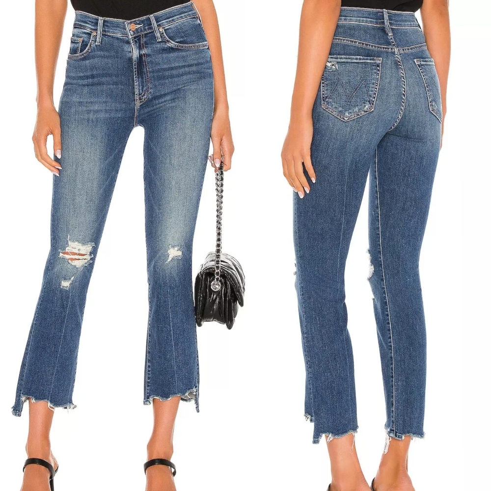 Mother Insider Crop Step Chew Dancing On Coal Jeans Size 25